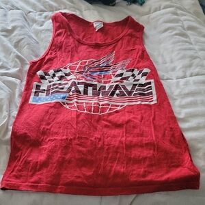 Red Men's Graphic Tank Top
